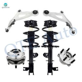 Set of 6 Front Lower Control Arm Ball Joint-Wheel Hub Bearing Assembly-Quick Complete Strut-Coil Spring Assembly For 2016-2020 Infiniti QX60