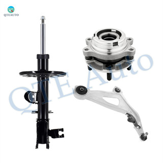 Set of 3 Front Right Lower Control Arm Ball Joint-Wheel Hub Bearing Assembly-Suspension Strut Assembly For 2013-2020 Nissan Pathfinder