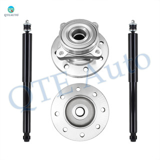 Set of 4 Front Wheel Hub Bearing Assembly-Shock Absorber For 1994-1999 Dodge RAM 3500