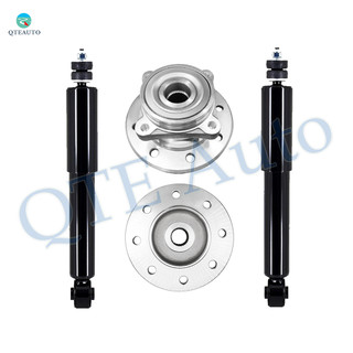 Set of 4 Front Wheel Hub Bearing Assembly-Shock Absorber For 1998 1999 Dodge RAM 3500 Monotube Performance Upgrade