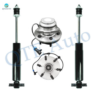 Set of 4 Front Wheel Hub Bearing Assembly-Shock Absorber For 2003-2005 GMC Safari Monotube Performance Upgrade