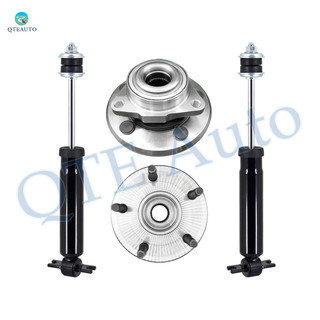 Set of 4 Front Wheel Hub Bearing Assembly-Shock Absorber For 2002-2008 Dodge RAM 1500