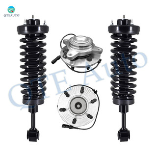 Set of 4 Front Wheel Hub Bearing Assembly-Quick Complete Strut-Coil Spring Assembly For 2003-2006 Ford Expedition