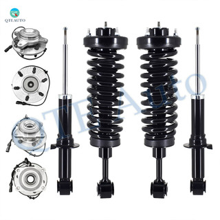 Set of 8 Front Wheel Hub Bearing Assembly-Quick Complete Strut-Coil Spring Assembly-Rear Wheel Hub Bearing Assembly-Suspension Strut Assembly For 2003-2006 Ford Expedition
