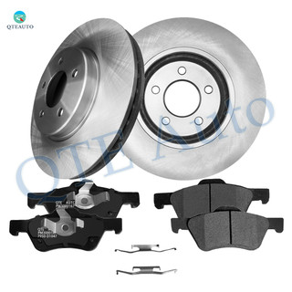 Set of 6 Front 303mm Brake Disc Rotors-Ceramic Brake Pad Kit For 2005-2011 Mercury Mariner