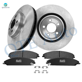 Set of 6 Front 320mm Brake Disc Rotors-Ceramic Brake Pad Kit For 2006-2012 Dodge Charger