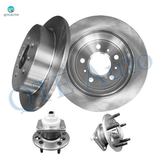 Set of 4 Rear 278mm Brake Disc Rotors-Wheel Hub Bearing Assembly For 1997-2002 Pontiac Grand Prix