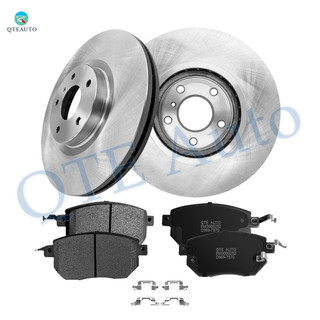 Set of 6 Front 320mm Brake Disc Rotors-Ceramic Brake Pad Kit For 2004-2008 Nissan Maxima
