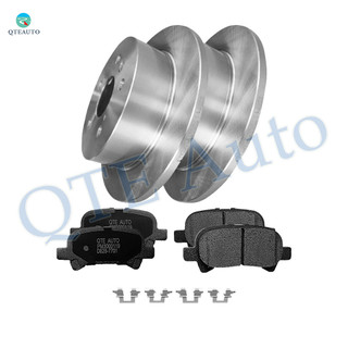 Set of 6 Rear 269mm Brake Disc Rotors-Ceramic Brake Pad Kit For 2005-2007 Toyota Avalon