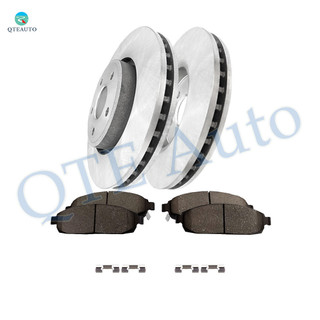 Set of 6 Front 328mm Brake Disc Rotors-Ceramic Brake Pad Kit For 2006-2010 Jeep Commander