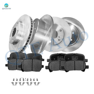 Set of 12 Front 275mm-Rear 288mm Brake Disc Rotors-Ceramic Brake Pad Kit For 2000-2004 Toyota Avalon