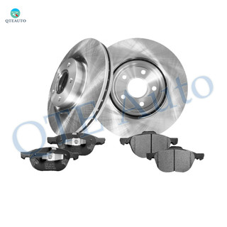 Set of 6 Front 300mm Drilled Slotted Brake Disc Rotors-Ceramic Brake Pad kit For 2013-2018 Ford Escape