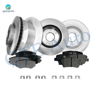 Set of 12 Front 280mm-Rear 262mm Brake Disc Rotors-Ceramic Brake Pad Kit For 2010 KIA Soul