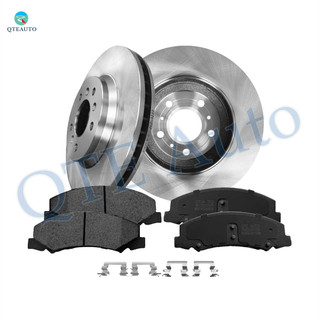 Set of 6 Front 302.95mm Drilled Slotted Brake Disc Rotors-Ceramic Brake Pad kit For 2006-2011 Buick Lucerne