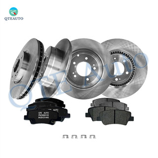 Set of 12 Front 300mm-Rear 284mm Brake Disc Rotors-D1444 8595 Ceramic Brake Pad Kit For 2012-2014 KIA Optima