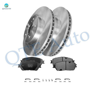 Set of 6 Front 296mm Brake Disc Rotors-Ceramic Brake Pad Kit For 2004-2010 Toyota Sienna