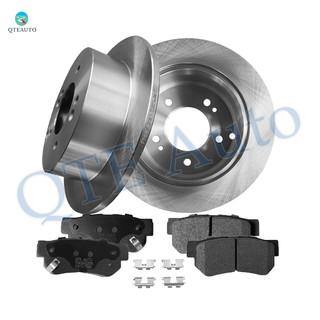Set of 6 Rear 262mm Brake Disc Rotors-Rear D813 7688 Ceramic Brake Pad kit For 2001 Hyundai XG300
