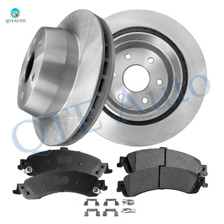 Set of 6 Rear 330.2mm Brake Disc Rotors-Ceramic Brake Pad Kit For 2000-2006 Chevrolet Tahoe