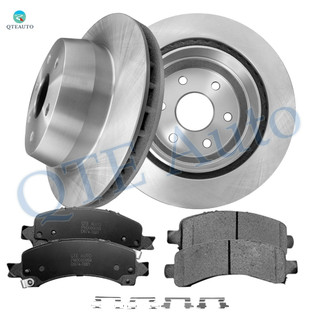 Set of 6 Rear 330.2mm Brake Disc Rotors-Ceramic Brake Pad Kit For 2002-2006 Cadillac Escalade Base