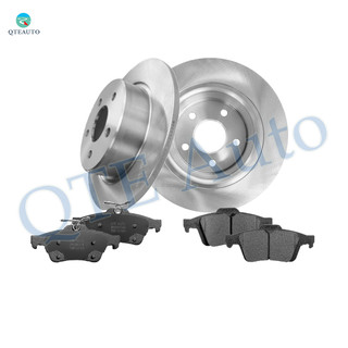 Set of 6 Rear 280mm Drilled Slotted Brake Disc Rotors-Ceramic Brake Pad kit Replacement For 2014-2018 Ford Transit Connect