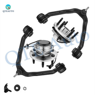 Set of 4 Front Upper Control Arm Ball Joint-Wheel Hub Bearing Assembly For 1999-2006 Chevrolet Silverado 1500 RWD