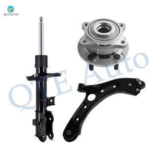 Set of 3 Front Right Lower Control Arm Ball Joint-Wheel Hub Bearing Assembly-Suspension Strut Assembly For 2017-2022 KIA Sportage