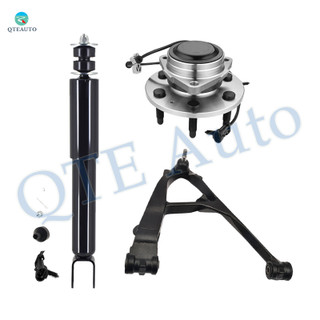 Set of 3 Front Right Lower Control Arm Ball Joint-Wheel Hub Bearing Assembly-Shock Absorber For 2007 GMC Sierra 1500 Classic Crew Cab Pickup