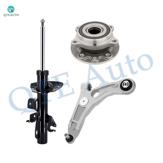 Set of 3 Front Left Lower Control Arm Ball Joint-Wheel Hub Bearing Assembly-Suspension Strut Assembly Replacement For 2015-2017 Chrysler 200