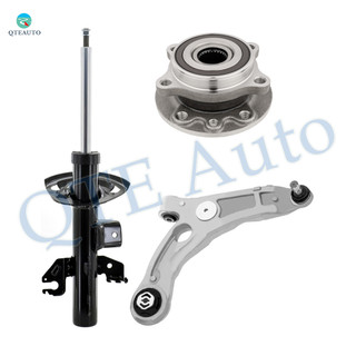 Set of 3 Front Right Lower Control Arm Ball Joint-Wheel Hub Bearing Assembly-Suspension Strut Assembly Replacement For 2015-2017 Chrysler 200