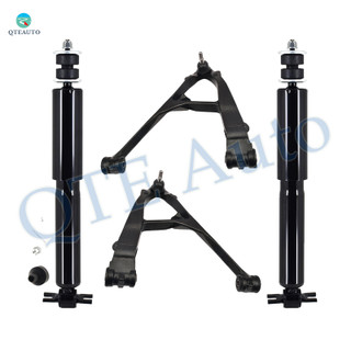 Set of 4 Front Lower Control Arm Ball Joint-Shock Absorber For 2004-2006 GMC Sierra 1500 Crew Cab Pickup