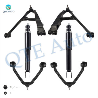 Set of 6 Front Upper and Lower Control Arm Ball Joint-Shock Absorber For 2000-2006 Chevrolet Suburban 1500