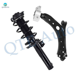 Front Left Lower Control Arm-Quick Complete Strut-Coil Spring Assembly For 2010-2014 Volkswagen Golf