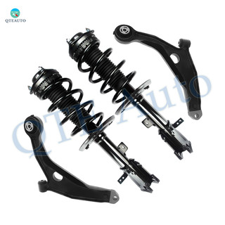 Set of 4 Front Lower Control Arm-Quick Complete Strut-Coil Spring Assembly For 2008-2010 Chrysler Sebring FWD