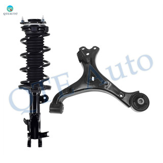 Front Left Lower Control Arm Ball Joint-Quick Complete Strut-Coil Spring Assembly For 2012-2015 Honda Civic Coupe