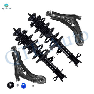 Set of 4 Front Lower Control Arm Ball Joint-Quick Complete Strut-Coil Spring Assembly For 2009 2010 Pontiac G3