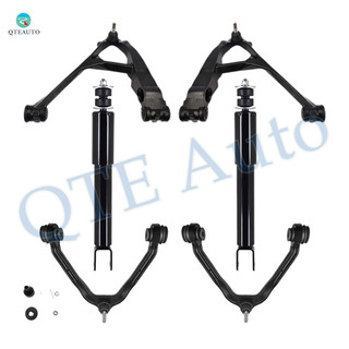 Set of 6 Front Upper and Lower Control Arm Ball Joint-Shock Absorber For 1999-2006 GMC Sierra 1500 Monotube Performance Upgrade