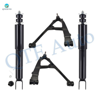 Set of 4 Front Lower Control Arm Ball Joint-Shock Absorber For 2000-2006 GMC Yukon XL 1500