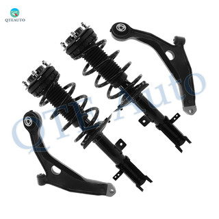 Set of 4 Front Lower Control Arm-Quick Complete Strut-Coil Spring Assembly For 2007-2009 Chrysler Sebring