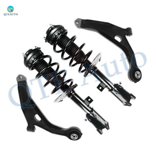 Set of 4 Front Lower Control Arm-Quick Complete Strut-Coil Spring Assembly For 2008-2010 Chrysler Sebring
