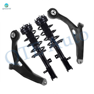 Set of 4 Front Lower Control Arm-Quick Complete Strut-Coil Spring Assembly For 2008-2010 Chrysler Sebring