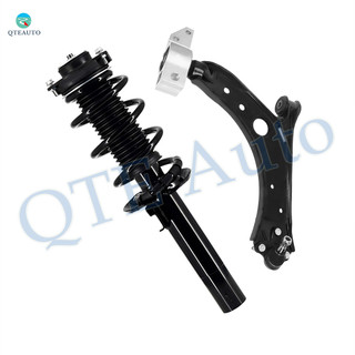 Front Left Lower Control Arm-Quick Complete Strut-Coil Spring Assembly Replacement For 2010-2013 Volkswagen GTI