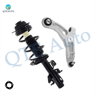 Front Right Lower Control Arm Ball Joint-Quick Complete Strut-Coil Spring Assembly Replacement For 2015-2017 Chrysler 200 FWD
