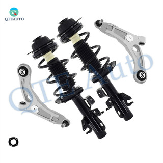 Set of 4 Front Lower Control Arm Ball Joint-Quick Complete Strut-Coil Spring Assembly Replacement For 2015-2017 Chrysler 200 FWD