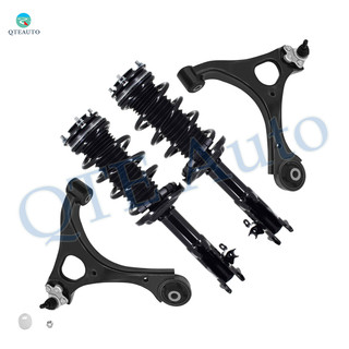 Set of 4 Front Lower Control Arm Ball Joint-Quick Complete Strut-Coil Spring Assembly Replacement For 2006-2011 Honda Civic
