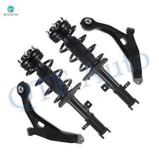 Set of 4 Front Lower Control Arm-Quick Complete Strut-Coil Spring Assembly Replacement Fit For 2008-2014 Dodge Avenger V6