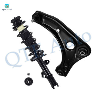 Front Left Lower Control Arm Ball Joint-Quick Complete Strut-Coil Spring Assembly For 2014-2019 Nissan Versa Note