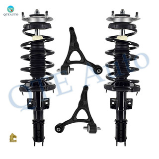 Set of 4 Front Lower Control Arm-Quick Complete Strut-Coil Spring Assembly For 2003-2014 Volvo XC90