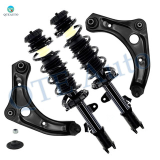 Set of 4 Front Lower Control Arm Ball Joint-Quick Complete Strut-Coil Spring Assembly For 2014-2019 Nissan Versa Note
