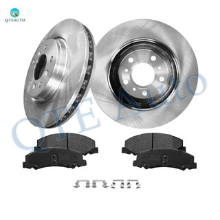 Set of 6 Front 322.95mm Brake Disc Rotors-Ceramic Brake Pad Kit For 2008 2009 Buick Allure