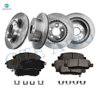 Set of 12 Front 295.5mm-Rear 292mm Brake Disc Rotors-Ceramic Brake Pad Kit For 2003 2004 Infiniti G35